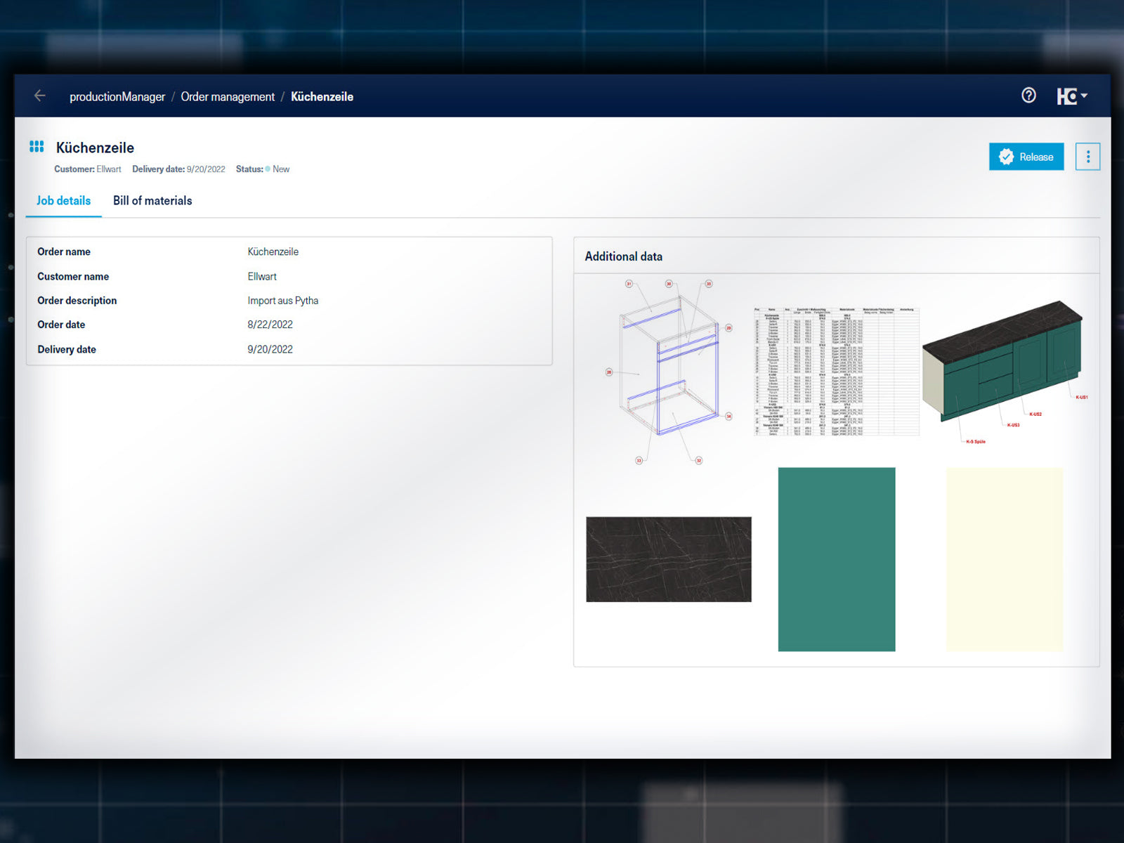 productionManager - Transparency to the workshop